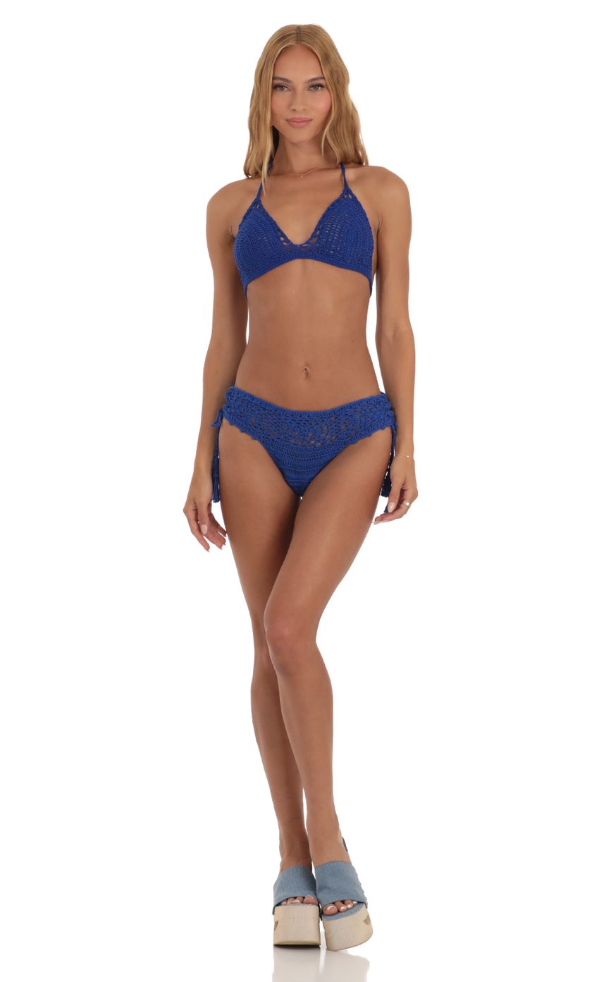 Product image for Atacama Crochet Bikini Set in Blue