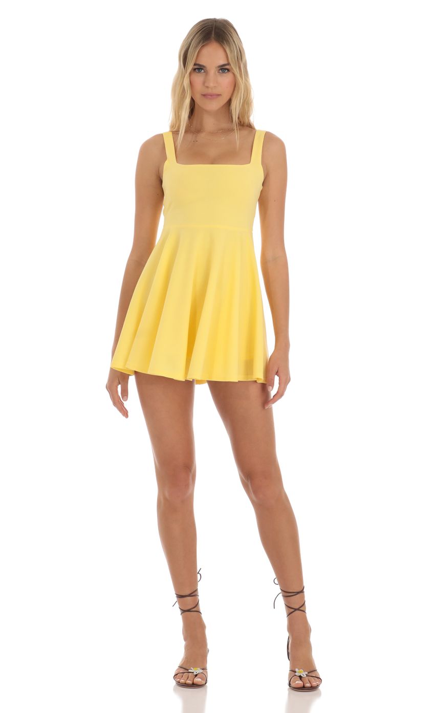 Picture A-line Velvet Dress in Yellow. Source: https://media-img.lucyinthesky.com/data/Jun23/850xAUTO/601ec05a-6c38-4fa6-842f-aae4dc210653.jpg