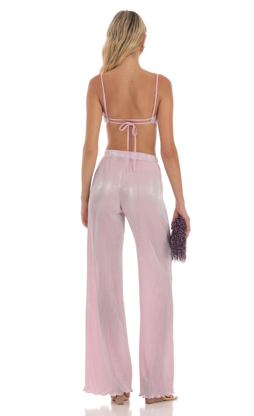 Picture Pleated Shimmer Two Piece Set in Pink. Source: https://media-img.lucyinthesky.com/data/Jun23/850xAUTO/8e3c15b3-196f-4189-a9f5-e83192e82aae.jpg
