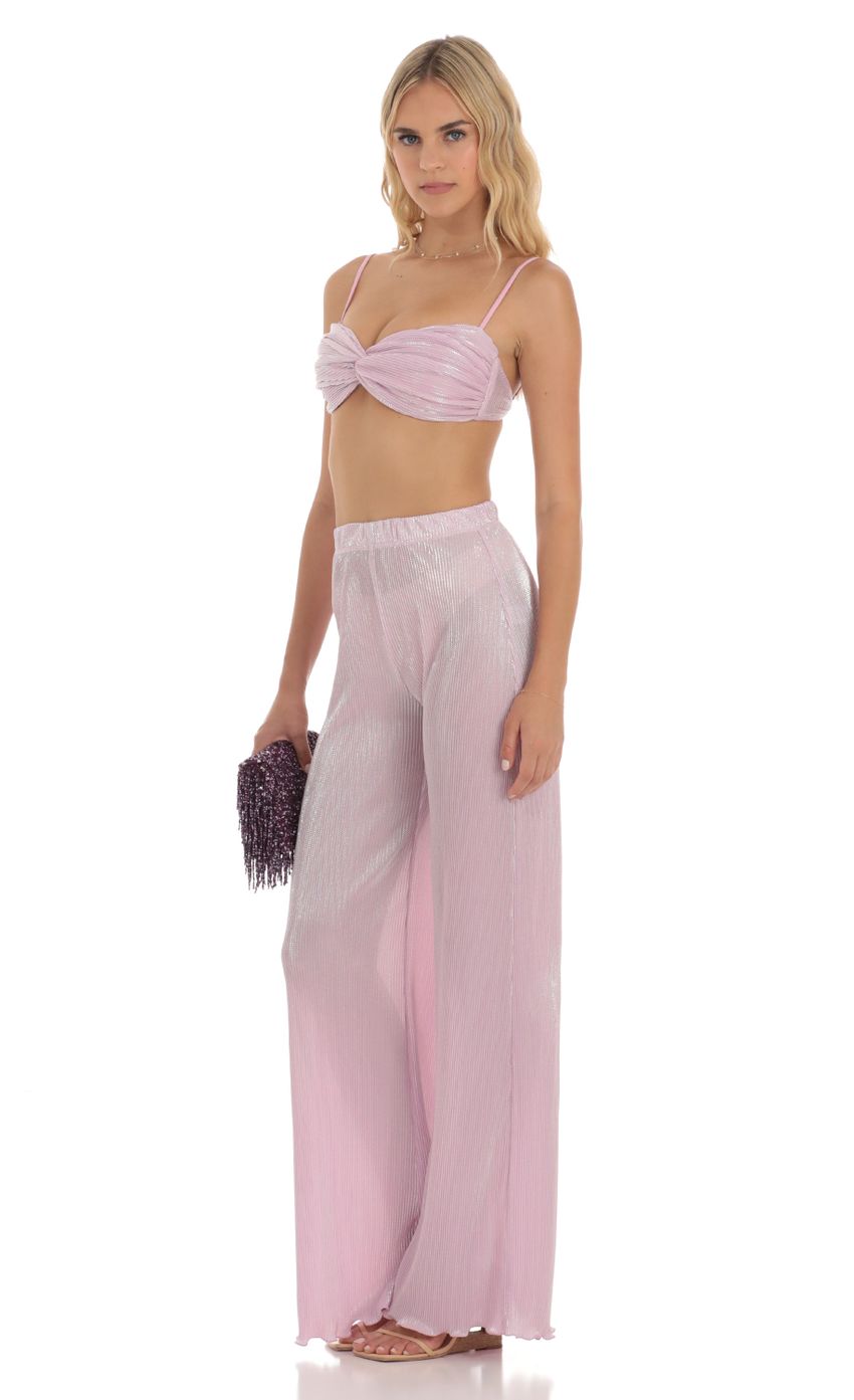 Picture Pleated Shimmer Two Piece Set in Pink. Source: https://media-img.lucyinthesky.com/data/Jun23/850xAUTO/95389a20-041b-48d0-a56a-5b7a43db3500.jpg