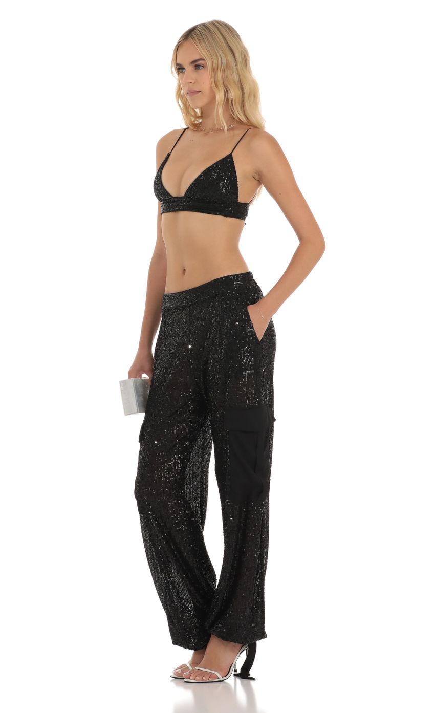 Picture Sequin Two Piece Set in Black. Source: https://media-img.lucyinthesky.com/data/Jun23/850xAUTO/9875cd61-72f4-4125-ae62-d4e361039492.jpg