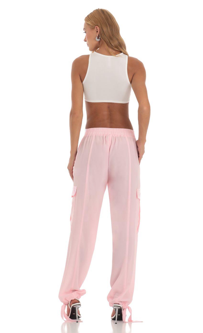 Picture Sequin Pants in Pink. Source: https://media-img.lucyinthesky.com/data/Jun23/850xAUTO/c796362b-15d9-4cba-8da2-7a844b2eb0a0.jpg