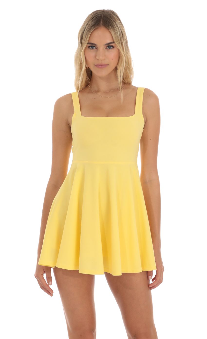 Picture A-line Velvet Dress in Yellow. Source: https://media-img.lucyinthesky.com/data/Jun23/850xAUTO/d0543182-52fa-413e-89c0-64410f9d09c0.jpg