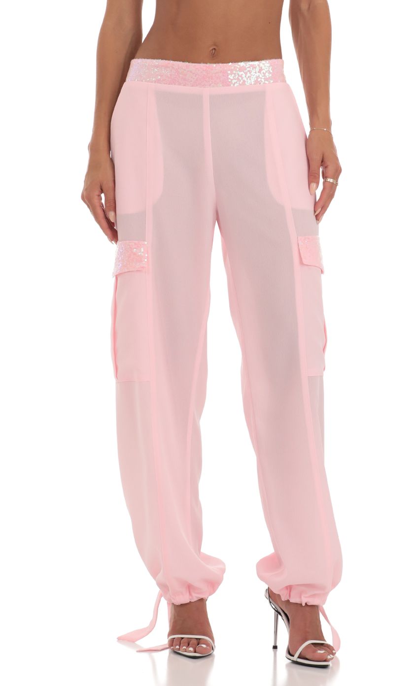 Picture Sequin Pants in Pink. Source: https://media-img.lucyinthesky.com/data/Jun23/850xAUTO/d34e4888-7a07-426c-9bd4-18444055d251.jpg