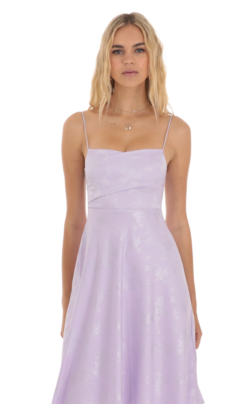 Picture Finnian Jacquard Dress in Lavender. Source: https://media-img.lucyinthesky.com/data/Jun23/850xAUTO/f23fd86c-bdca-4f3f-a63d-c779e4e1237d.jpg