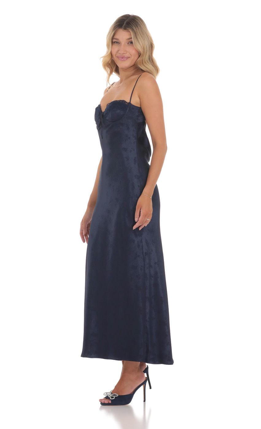 Picture Satin Floral Maxi Dress in Navy. Source: https://media-img.lucyinthesky.com/data/Jun24/850xAUTO/01481032-16d8-4658-8630-11bf2a482299.jpg