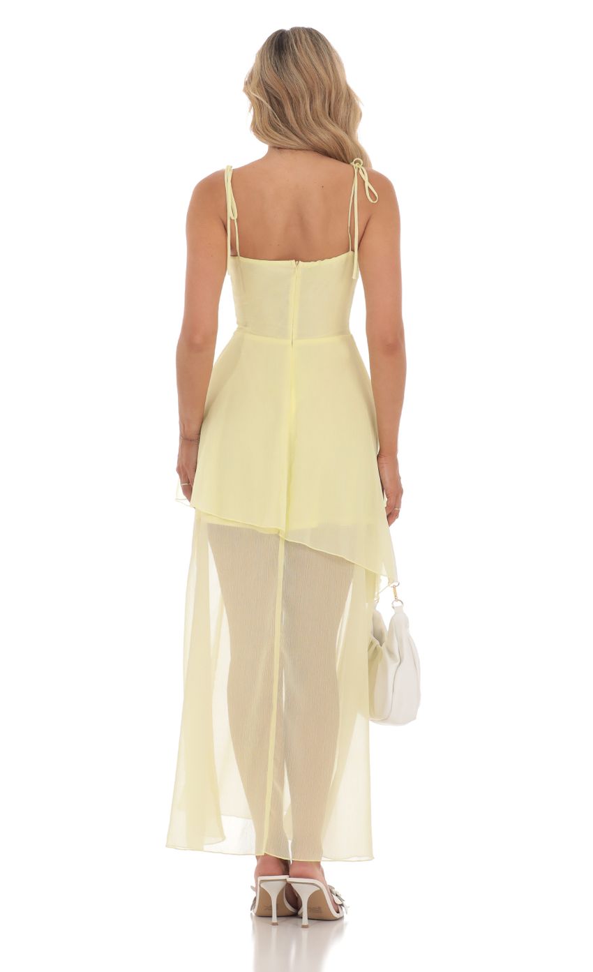 Picture Flow A-line Maxi Dress in Yellow. Source: https://media-img.lucyinthesky.com/data/Jun24/850xAUTO/5d338a9c-c358-400e-a720-1c6f1f027a24.jpg