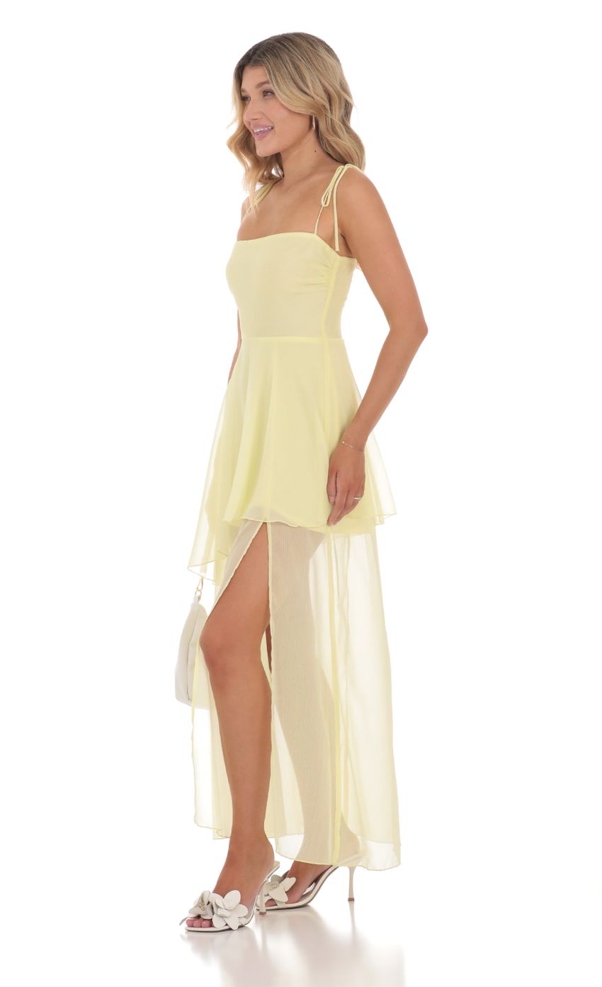 Picture Flow A-line Maxi Dress in Yellow. Source: https://media-img.lucyinthesky.com/data/Jun24/850xAUTO/8d6ce25a-b1d7-48f7-8ce5-151a3a7b05be.jpg