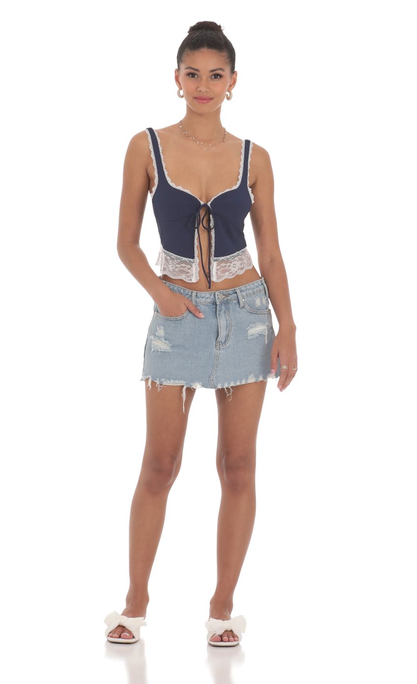 Picture Lace Vest Top in Navy. Source: https://media-img.lucyinthesky.com/data/Jun24/850xAUTO/edb9aab4-a581-419c-b397-559b7d33c51a.jpg