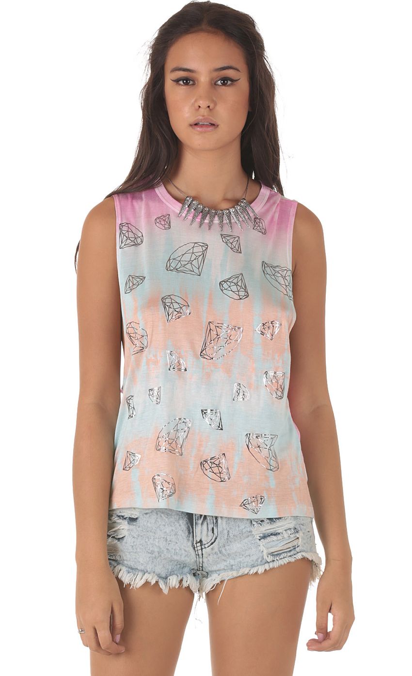 Product image for DIAMOND TRIPPER TOP