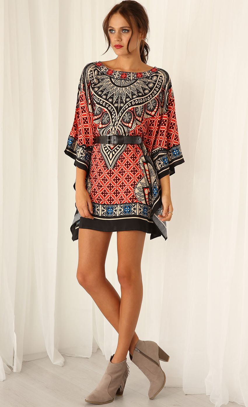 Picture Red Printed Boho Dress. Source: https://media-img.lucyinthesky.com/data/Mar15_1/850xAUTO/0Y5A9334.JPG