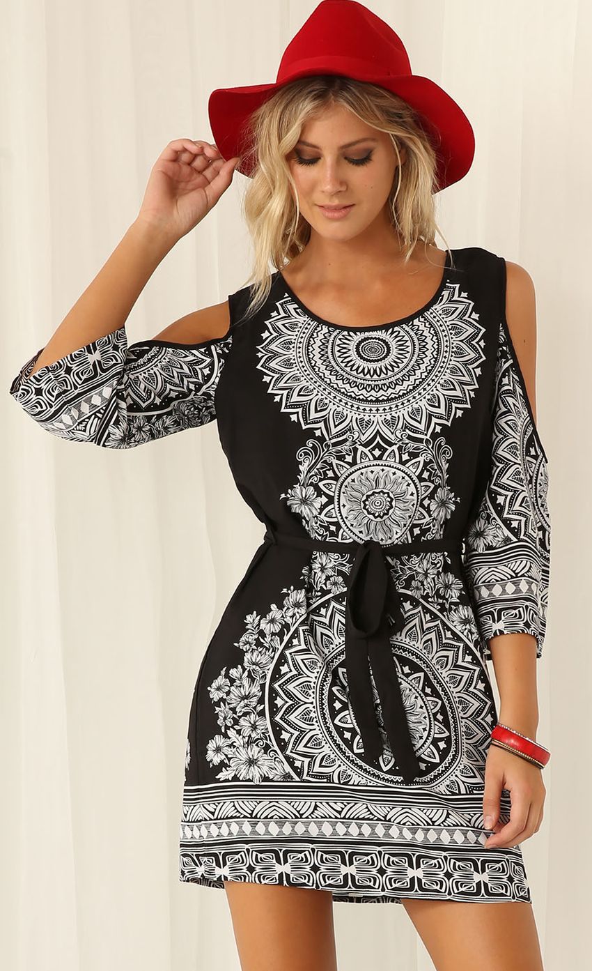 Picture Boho Print Cut-Out Dress. Source: https://media-img.lucyinthesky.com/data/Mar15_2/850xAUTO/0Y5A4023.JPG
