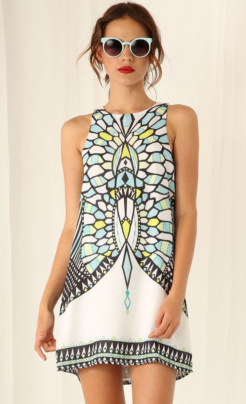 Picture Blue and White Aztec Print Slip Dress. Source: https://media-img.lucyinthesky.com/data/Mar15_2/850xAUTO/0Y5A4269.JPG