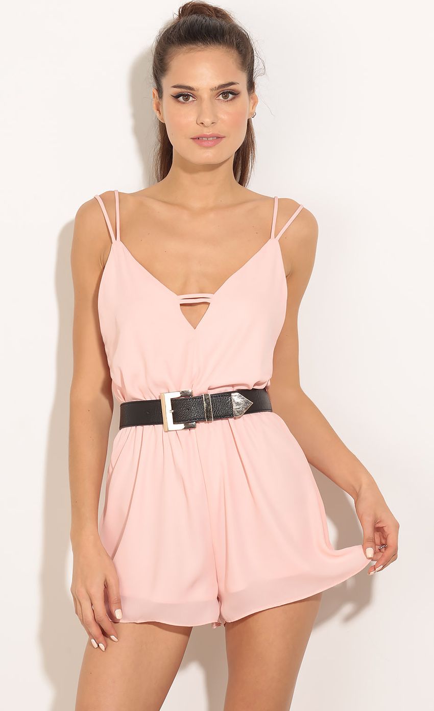 Picture Strappy Romper In Blush. Source: https://media-img.lucyinthesky.com/data/Mar16_1/850xAUTO/0Y5A1984.JPG