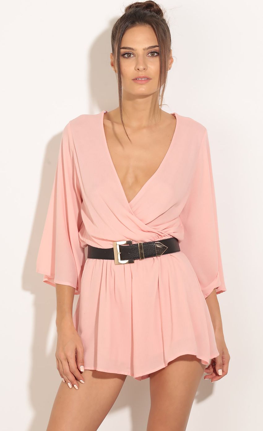Picture Wrap Romper In Blush. Source: https://media-img.lucyinthesky.com/data/Mar16_1/850xAUTO/0Y5A9120.JPG