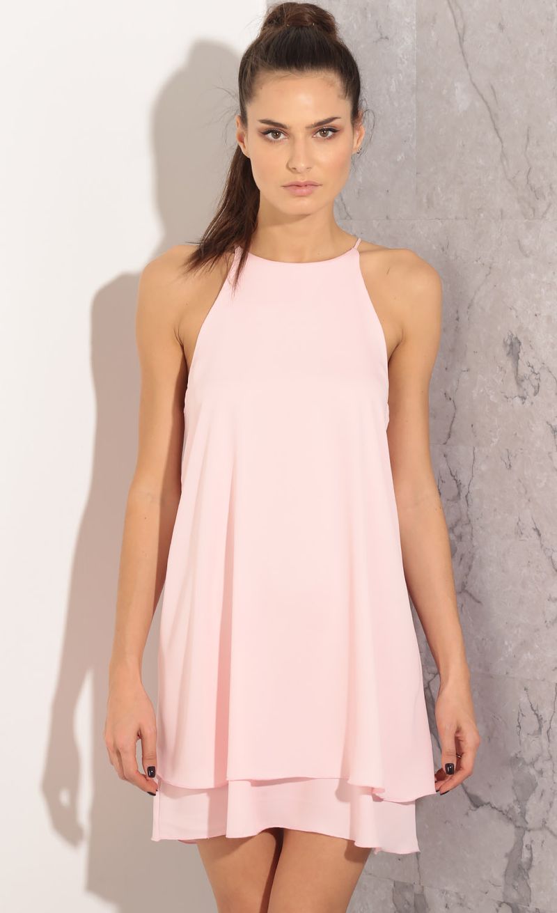 Layered Shift Dress In Pink | LUCY IN THE SKY