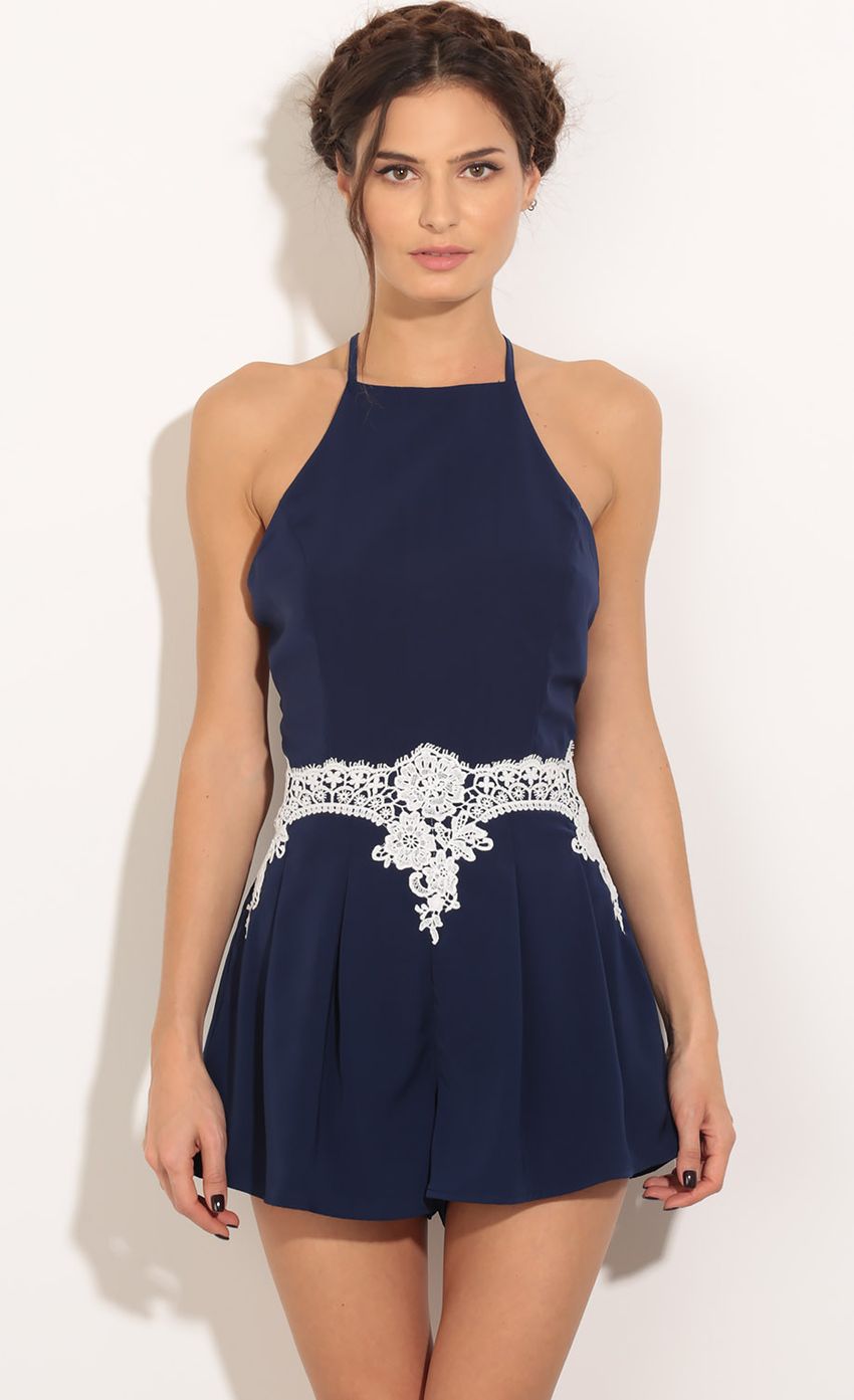 Picture Crochet Belted Romper In Navy. Source: https://media-img.lucyinthesky.com/data/Mar16_2/850xAUTO/0Y5A0771.JPG