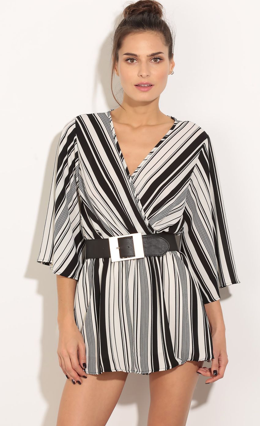 Picture Stripe Wrap Romper In Black And White. Source: https://media-img.lucyinthesky.com/data/Mar16_2/850xAUTO/0Y5A4225.JPG