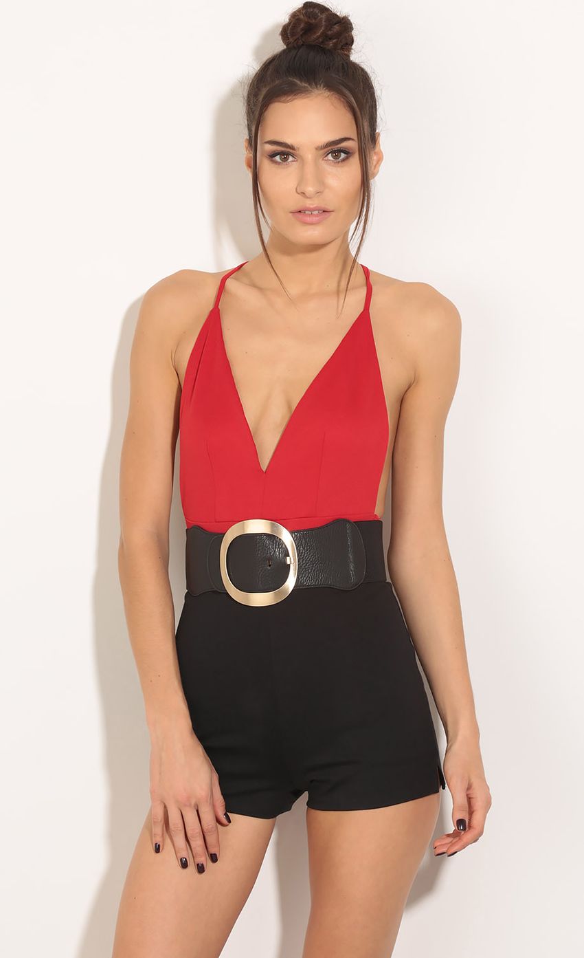 Picture Plunge Bodysuit In Red. Source: https://media-img.lucyinthesky.com/data/Mar16_2/850xAUTO/0Y5A62391.JPG