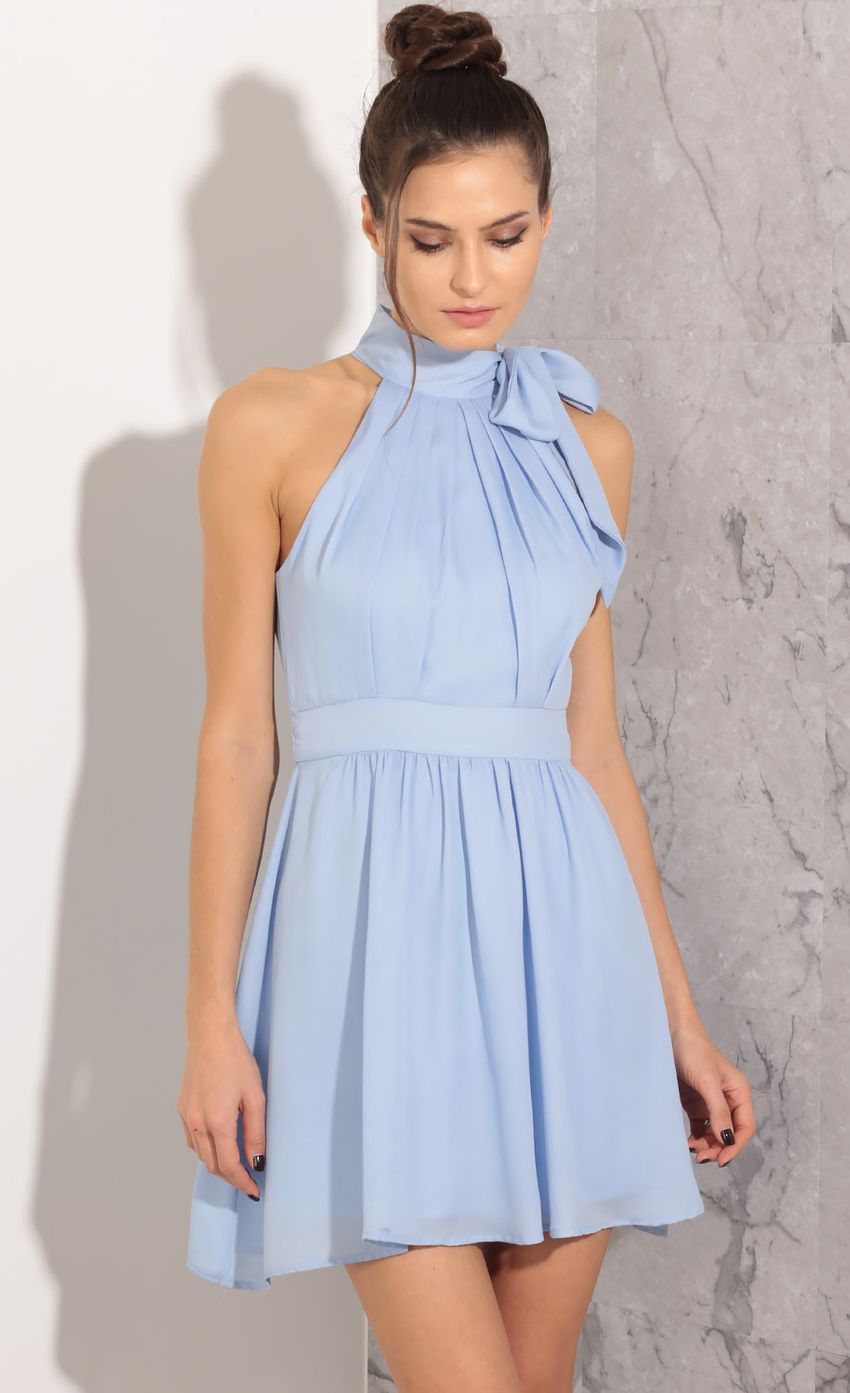 Picture Tie-Up Halter Dress In Powder Blue. Source: https://media-img.lucyinthesky.com/data/Mar16_2/850xAUTO/0Y5A8248.JPG