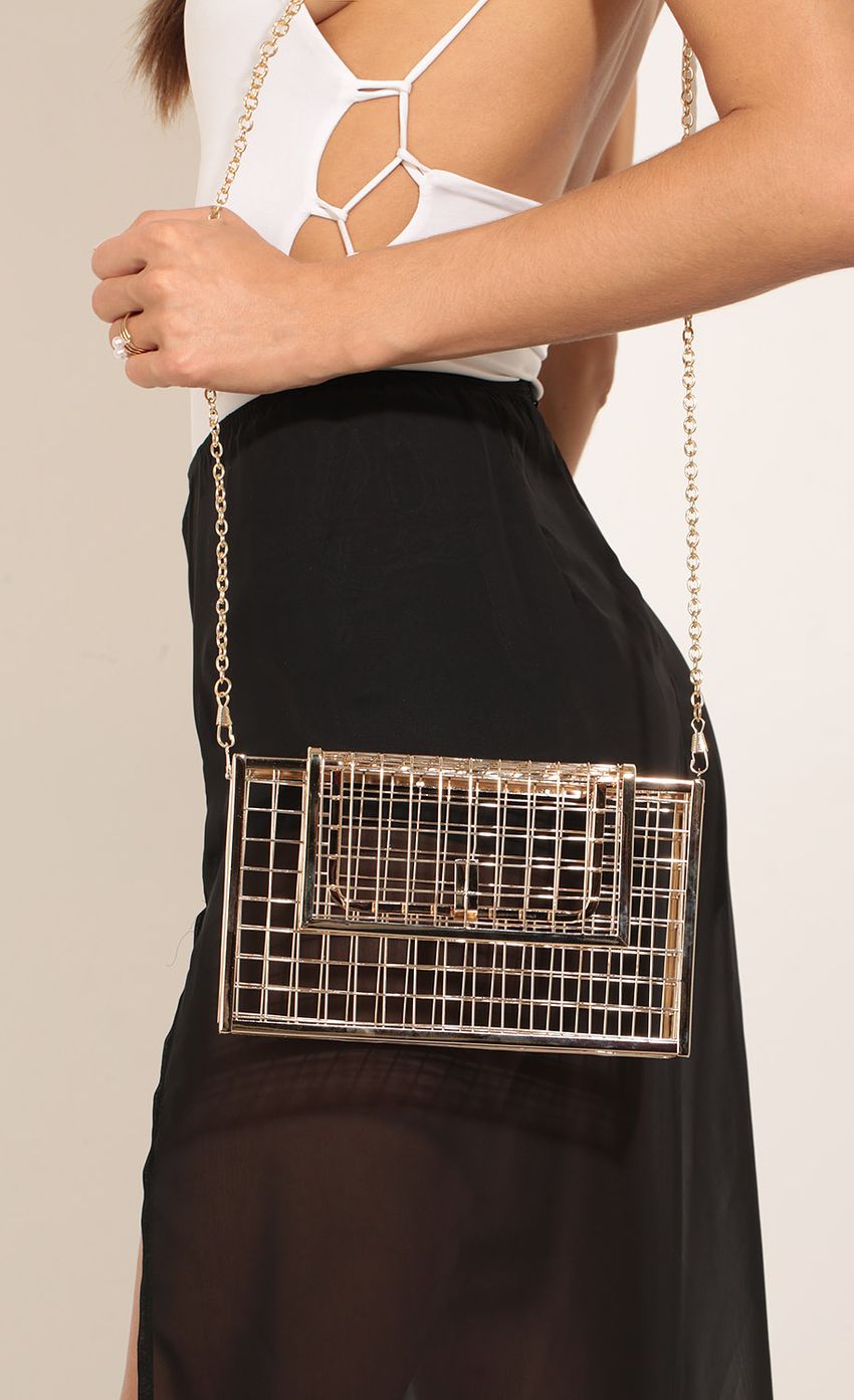 Picture Caged Clutch Purse In Gold. Source: https://media-img.lucyinthesky.com/data/Mar17_1/850xAUTO/0Y5A7018.JPG