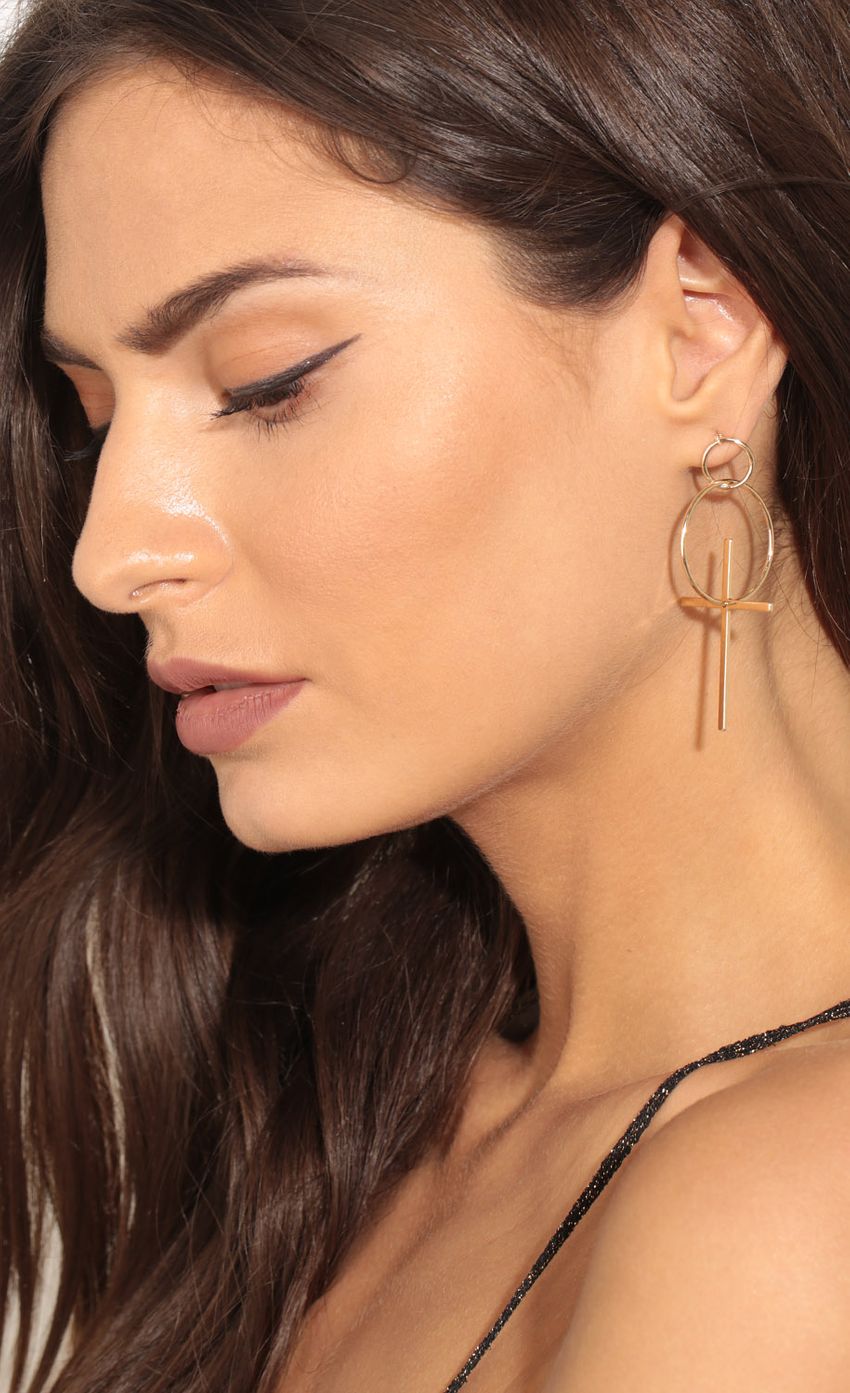 Picture Cross Drop Earrings In Gold. Source: https://media-img.lucyinthesky.com/data/Mar17_2/850xAUTO/0Y5A0681.JPG