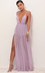 Picture Skylar Love Ties Maxi Dress in Lavender. Source: https://media-img.lucyinthesky.com/data/Mar19_1/150xAUTO/781A3813.JPG