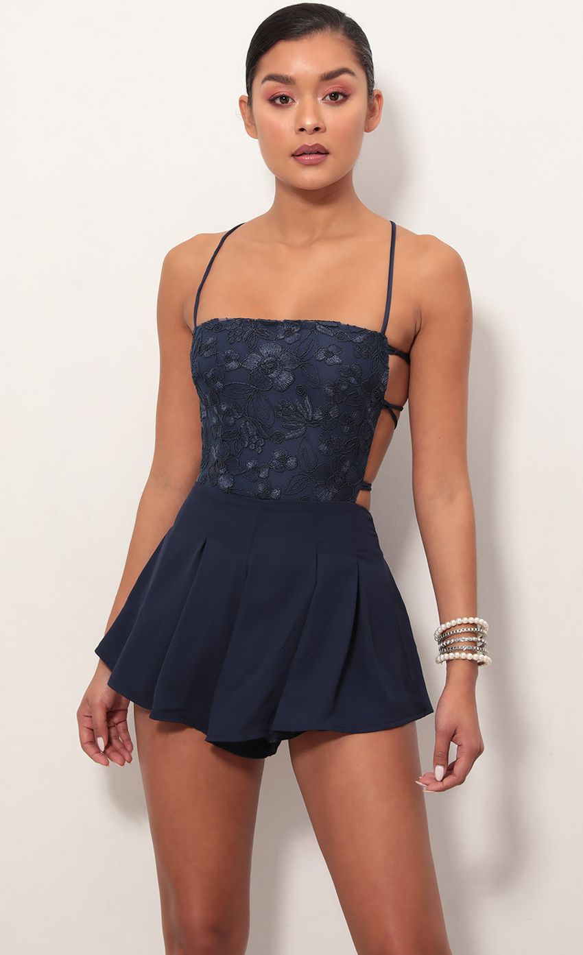 Picture Paisley Lace Romper in Navy. Source: https://media-img.lucyinthesky.com/data/Mar19_2/850xAUTO/781A8097S.JPG