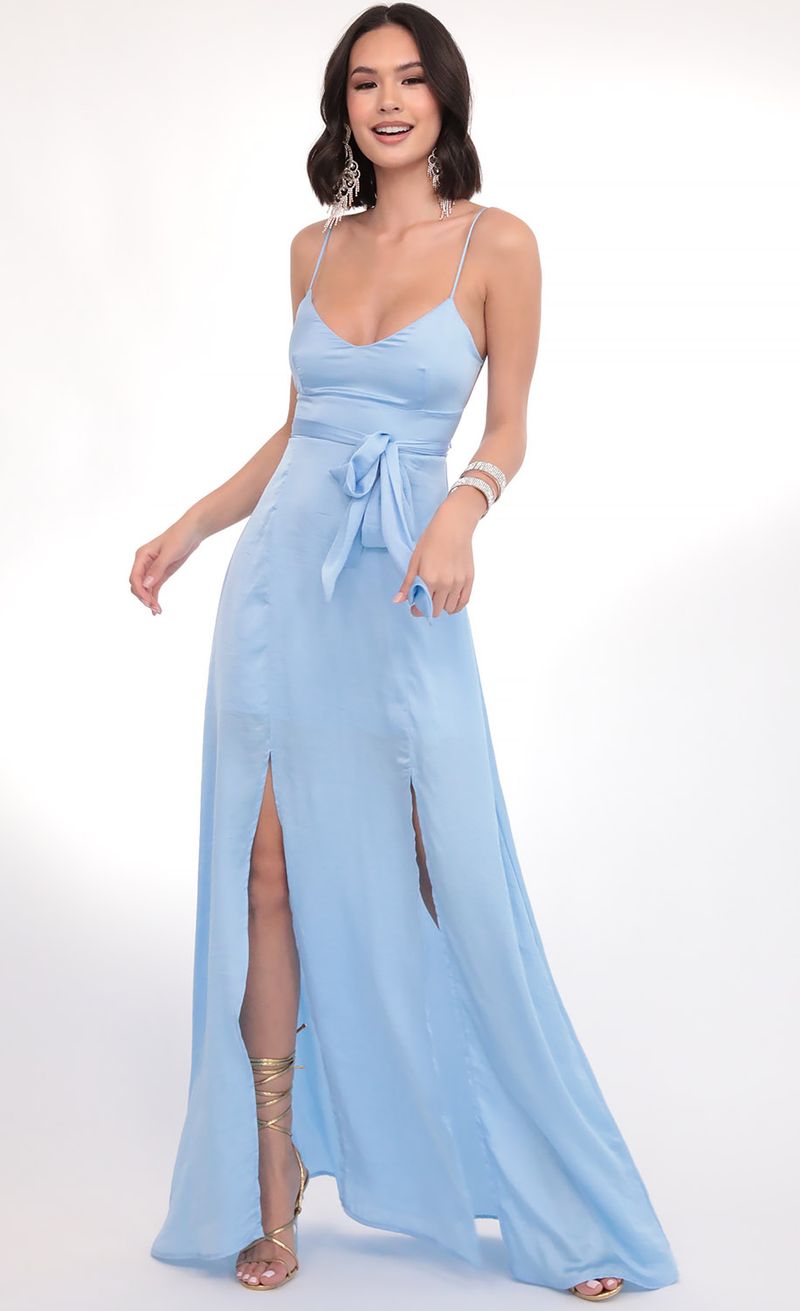 Buy TILISM Women's Gown (Small, Sky Blue) at
