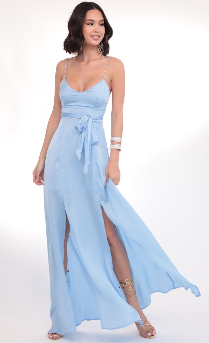 Picture Satin Tie Maxi in Sky Blue. Source: https://media-img.lucyinthesky.com/data/Mar20_1/850xAUTO/781A4789.JPG