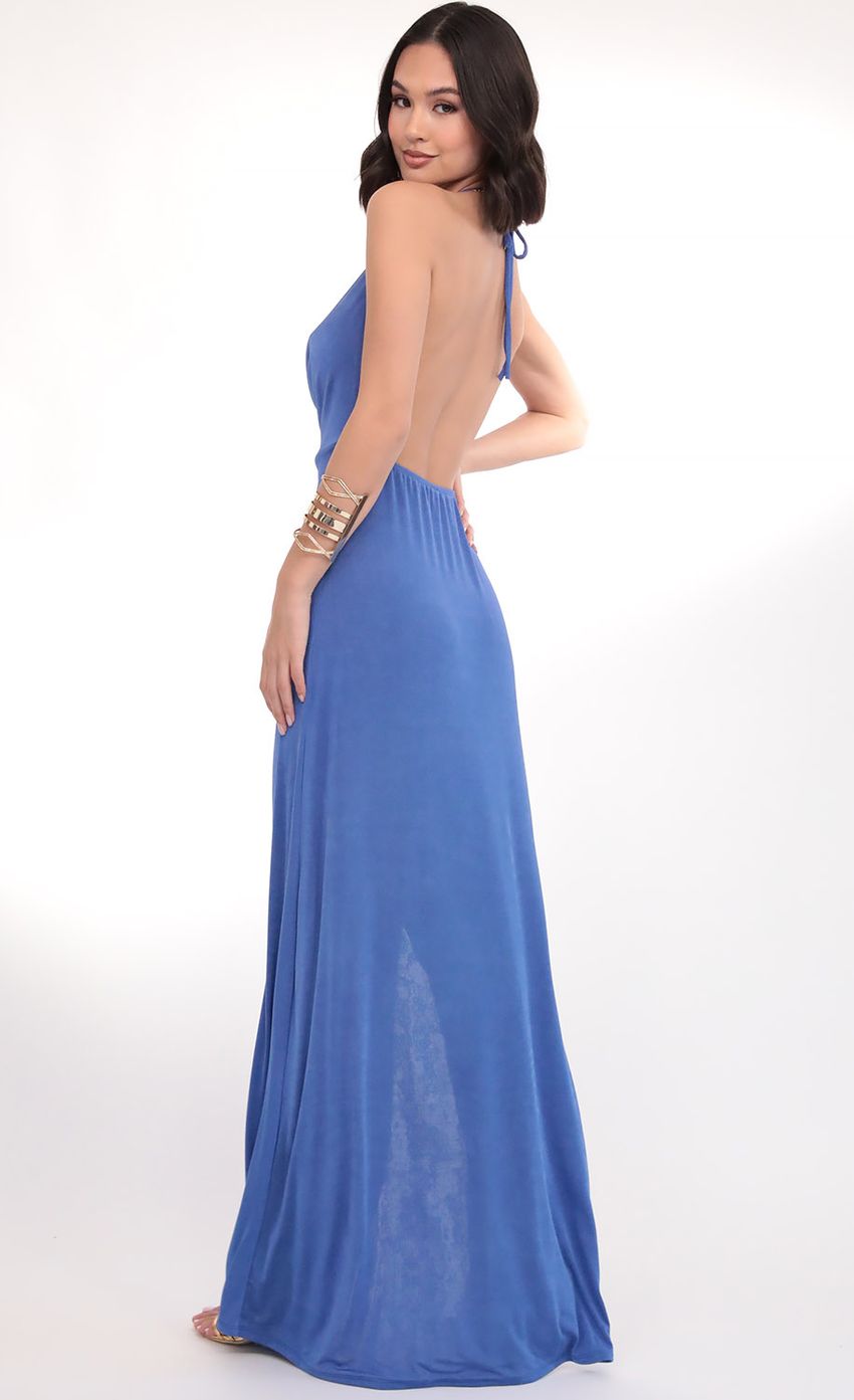 Picture Cowl Neck Maxi Dress in Royal. Source: https://media-img.lucyinthesky.com/data/Mar20_1/850xAUTO/781A5931.JPG