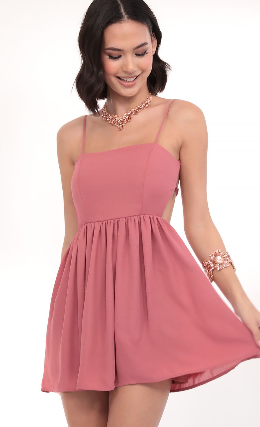 Picture Jalissa A-line Dress in Pink. Source: https://media-img.lucyinthesky.com/data/Mar20_2/850xAUTO/781A3007.JPG