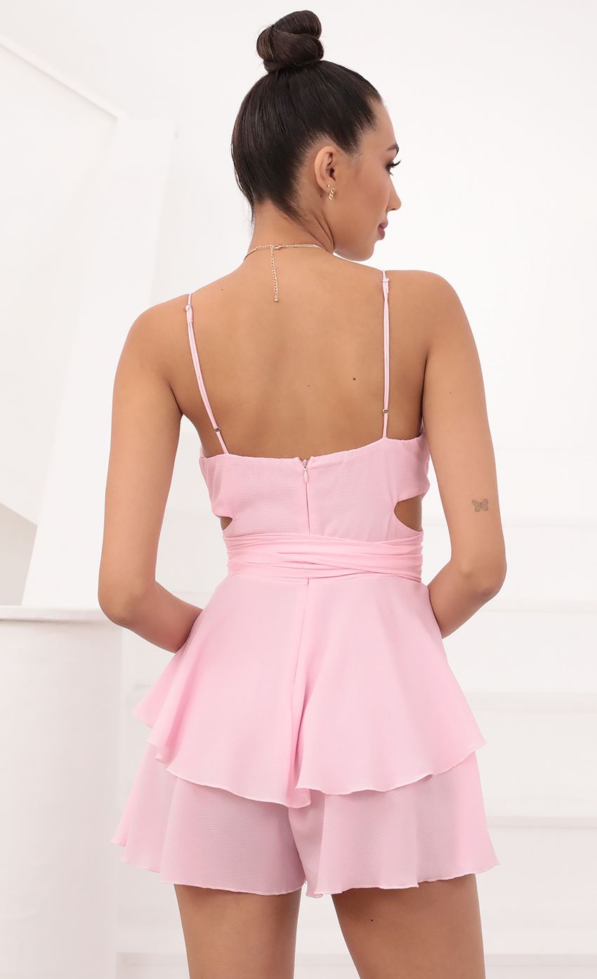 Picture Ruffle Baby Doll Romper in Pink. Source: https://media-img.lucyinthesky.com/data/Mar21_1/850xAUTO/1V9A1857.JPG