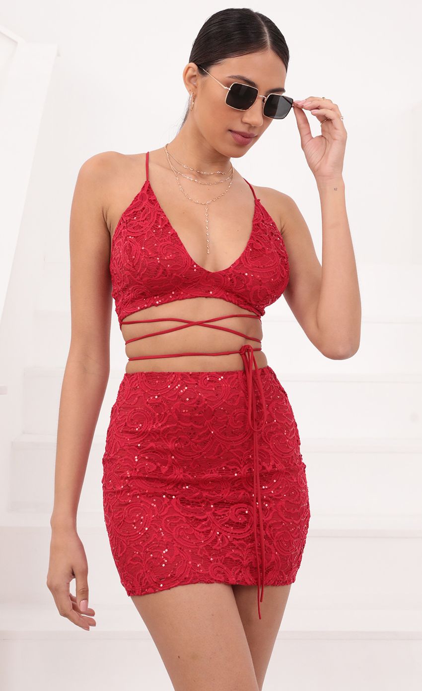Picture Sequin Lace Set in Red. Source: https://media-img.lucyinthesky.com/data/Mar21_1/850xAUTO/1V9A56731.JPG
