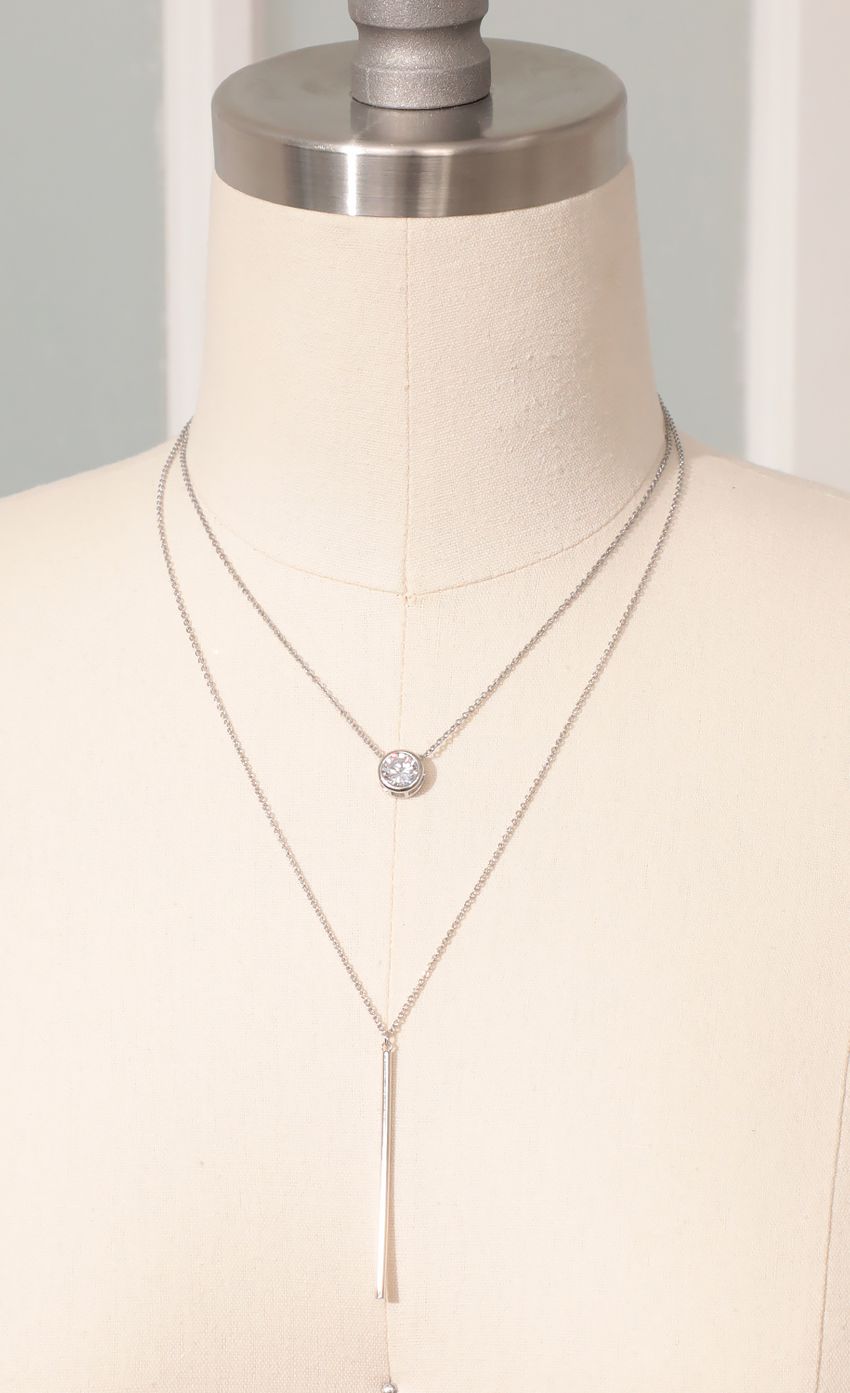 Picture Round Bezel-Set Dainty Layered Necklace in Silver. Source: https://media-img.lucyinthesky.com/data/Mar21_1/850xAUTO/AT2A6731_COPY.JPG