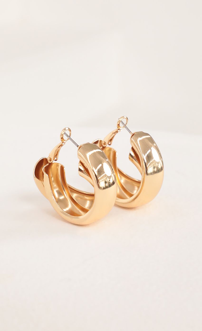 Picture Polished Gold Double Twisted Hoops. Source: https://media-img.lucyinthesky.com/data/Mar21_1/850xAUTO/AT2A6777.JPG