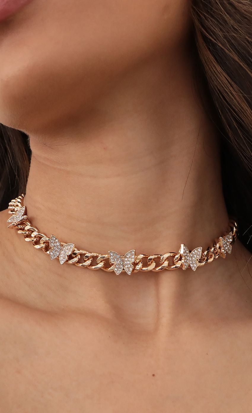 Picture Pave Butterfly Chain Link Choker. Source: https://media-img.lucyinthesky.com/data/Mar21_2/850xAUTO/AT2A1220_COPY_RV.JPG