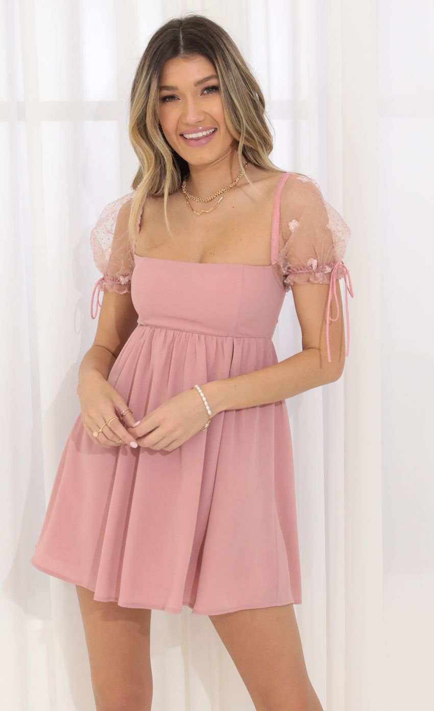 Picture Baby Doll Dress in Pink Butterfly. Source: https://media-img.lucyinthesky.com/data/Mar22_1/850xAUTO/1V9A5669.JPG