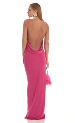 Picture Draped Back Maxi Dress in Pink. Source: https://media-img.lucyinthesky.com/data/Mar23/150xAUTO/a5a45c38-6813-4fc3-8a5c-7192b32e6377.jpg