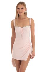 Picture Ruched Dress in Pink. Source: https://media-img.lucyinthesky.com/data/Mar23/150xAUTO/ca3313ff-7822-45eb-bbeb-74e680da71fa.jpg
