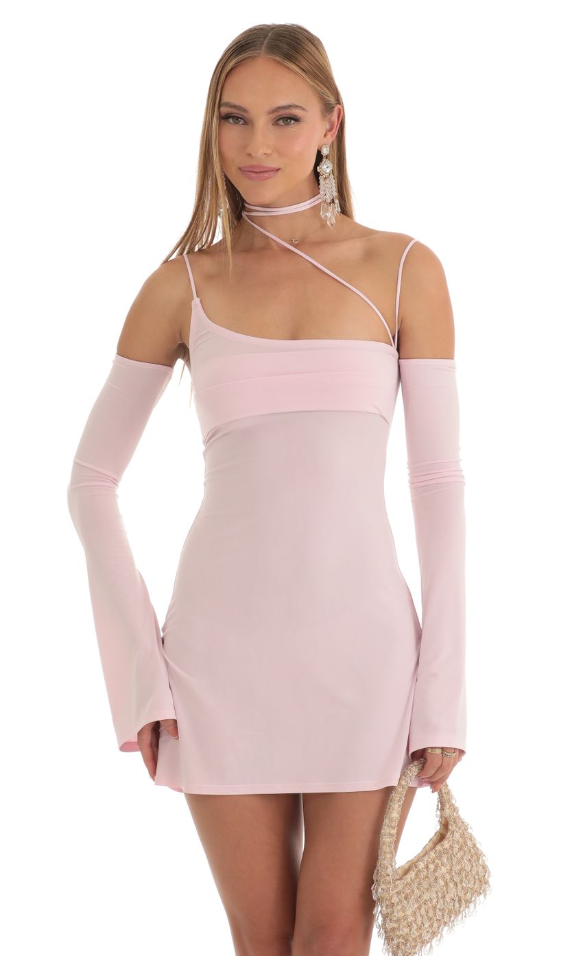 Picture Strappy Party Dress in Pink. Source: https://media-img.lucyinthesky.com/data/Mar23/850xAUTO/1eaecd5e-fce7-4676-8994-96598f6daa88.jpg