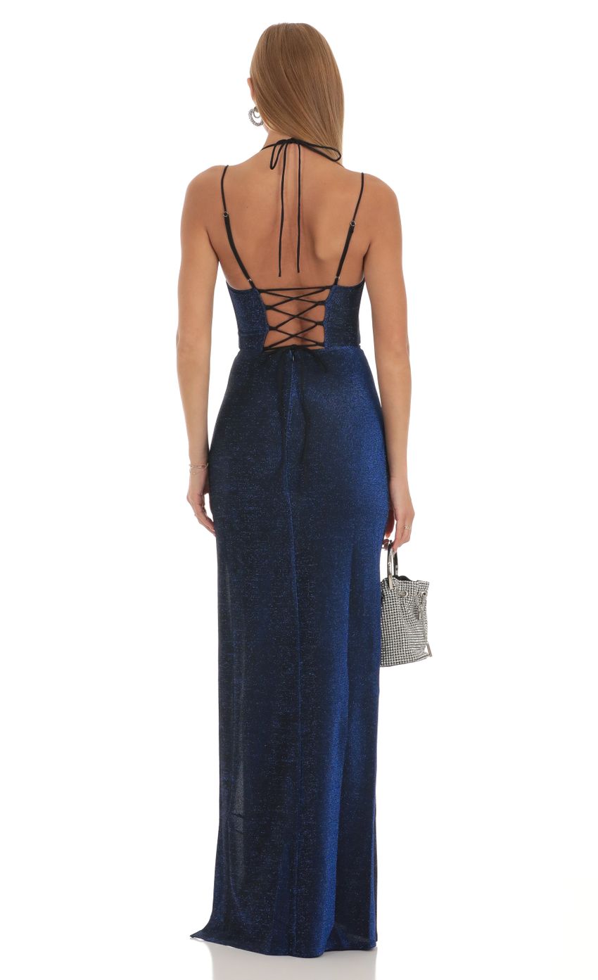 Picture Knit Corset Maxi Dress in Blue. Source: https://media-img.lucyinthesky.com/data/Mar23/850xAUTO/289f73b2-7de3-4991-a1ad-98fbbf8b2667.jpg