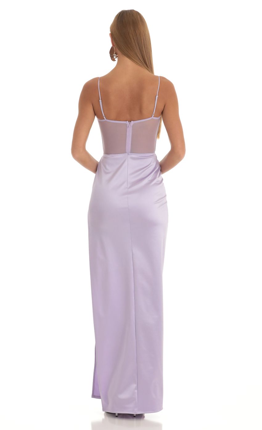 Picture Satin Corset Maxi Dress in Lilac. Source: https://media-img.lucyinthesky.com/data/Mar23/850xAUTO/4ce22a7c-7b56-4861-a382-b12ef11fef54.jpg