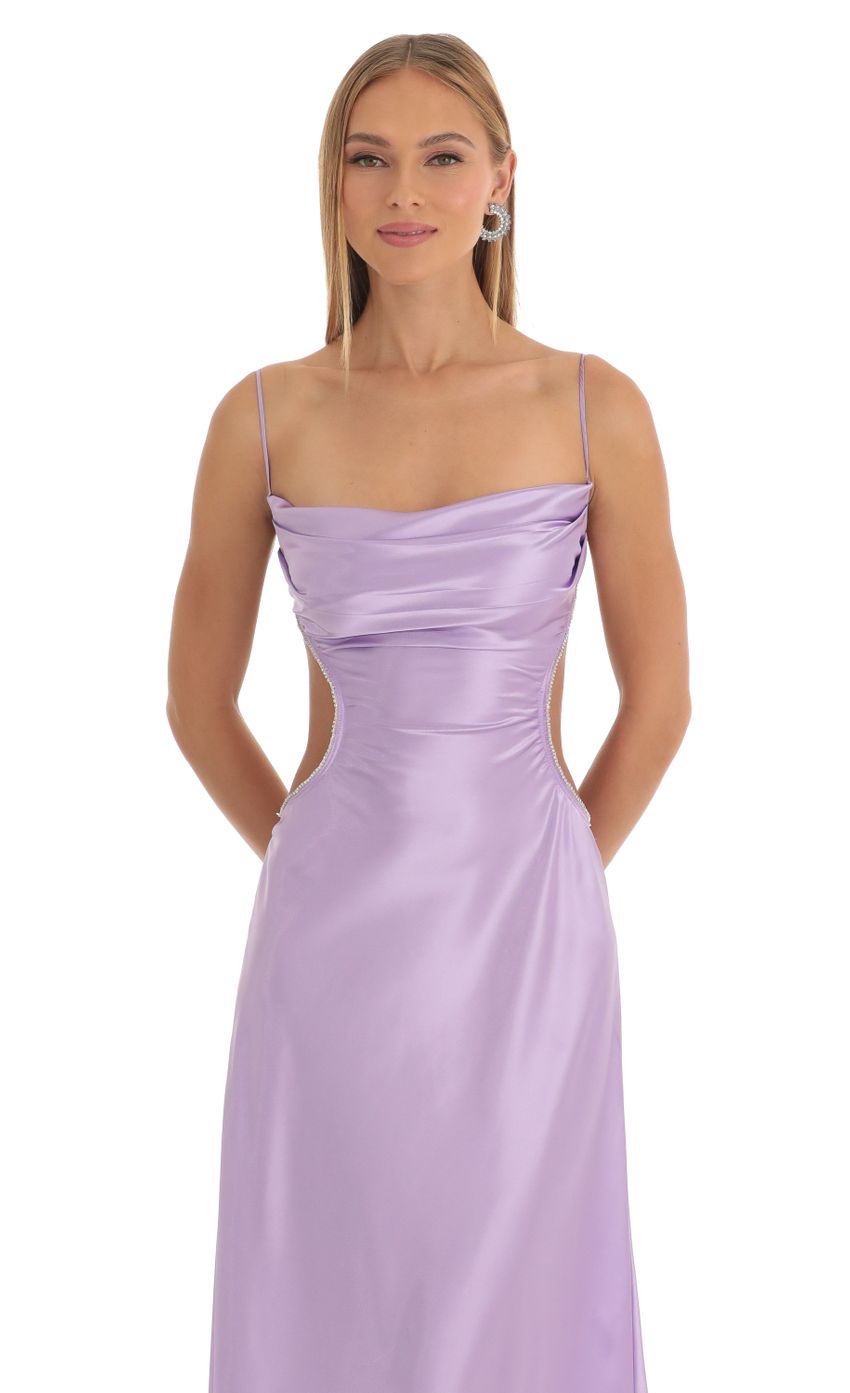 Picture Satin Rhinestone Maxi Dress in Purple. Source: https://media-img.lucyinthesky.com/data/Mar23/850xAUTO/72b75b0a-a6c6-4a46-8eba-985547d80838.jpg