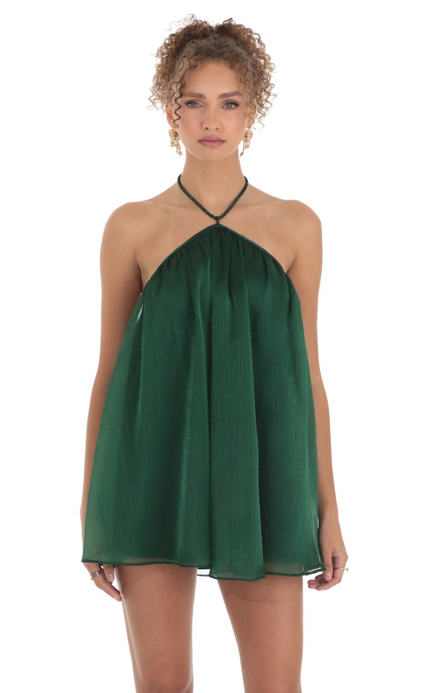 Picture Rhinestone Halter Dress in Green. Source: https://media-img.lucyinthesky.com/data/Mar23/850xAUTO/9a238b88-cce4-46ef-9e64-99df6e62840e.jpg