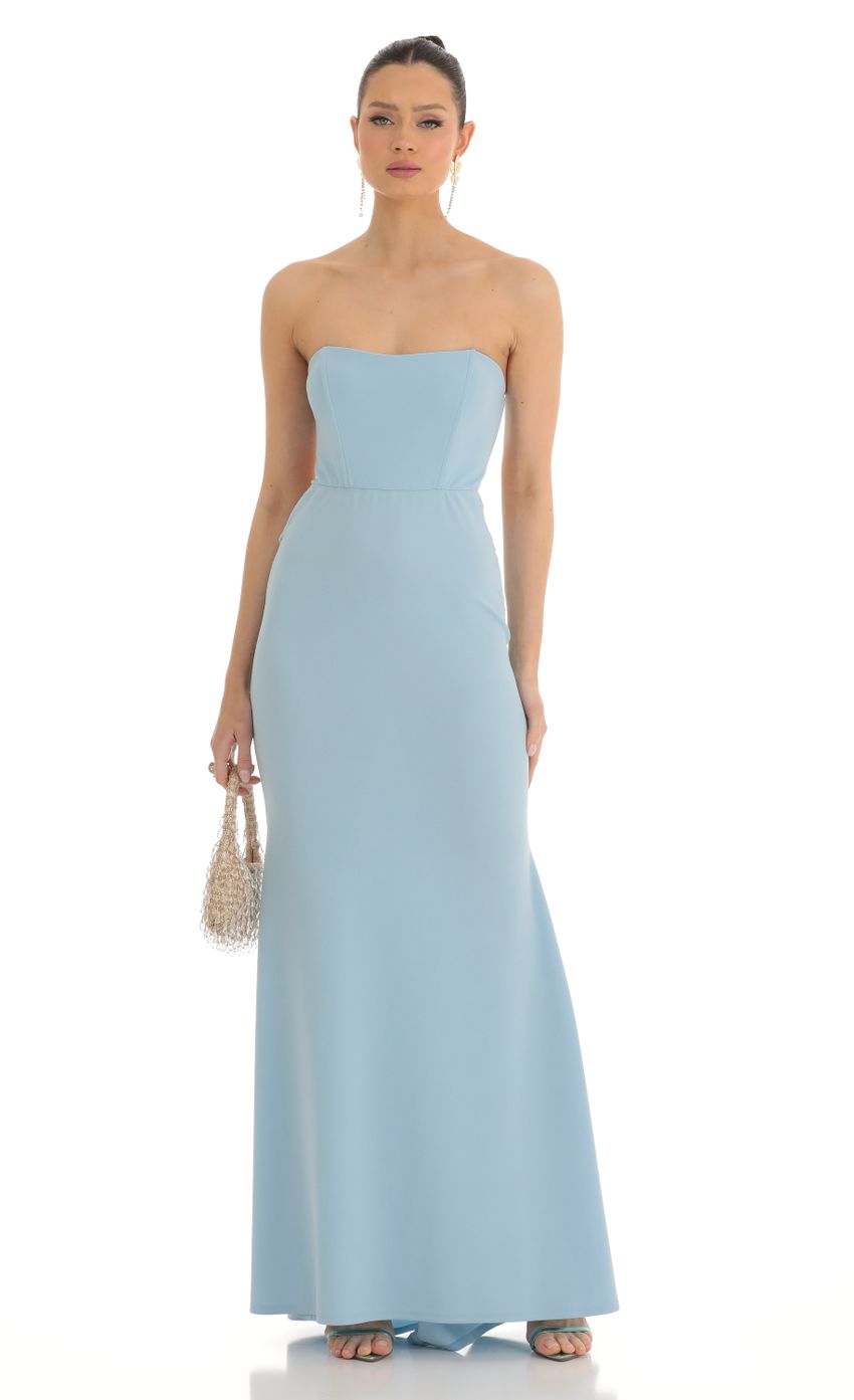 Picture Strapless Corset Maxi Dress in Blue. Source: https://media-img.lucyinthesky.com/data/Mar23/850xAUTO/a3c56f72-2945-4ee9-bf5d-9036ec0edfd5.jpg