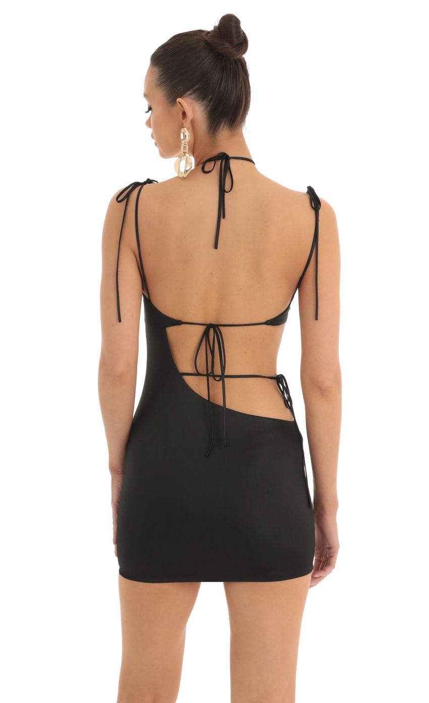 Picture Strappy Cut Out Dress in Black. Source: https://media-img.lucyinthesky.com/data/Mar23/850xAUTO/dcd52583-79c7-457b-9b79-bc83a765c4da.jpg