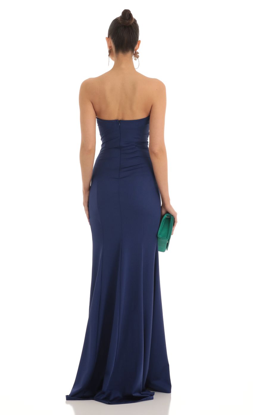 Picture Strapless Maxi Dress in Navy. Source: https://media-img.lucyinthesky.com/data/Mar23/850xAUTO/efb08b89-e8a9-4edf-8f88-3211d248a881.jpg