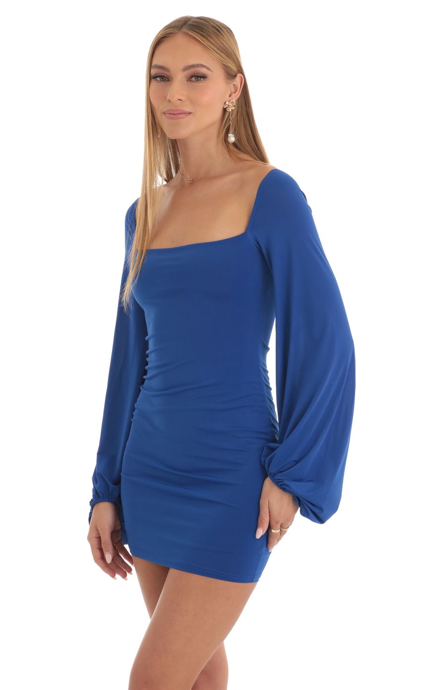 Picture Long Sleeve Dress in Blue. Source: https://media-img.lucyinthesky.com/data/Mar23/850xAUTO/f8b9a6b6-25aa-402e-a829-335020cb78ec.jpg
