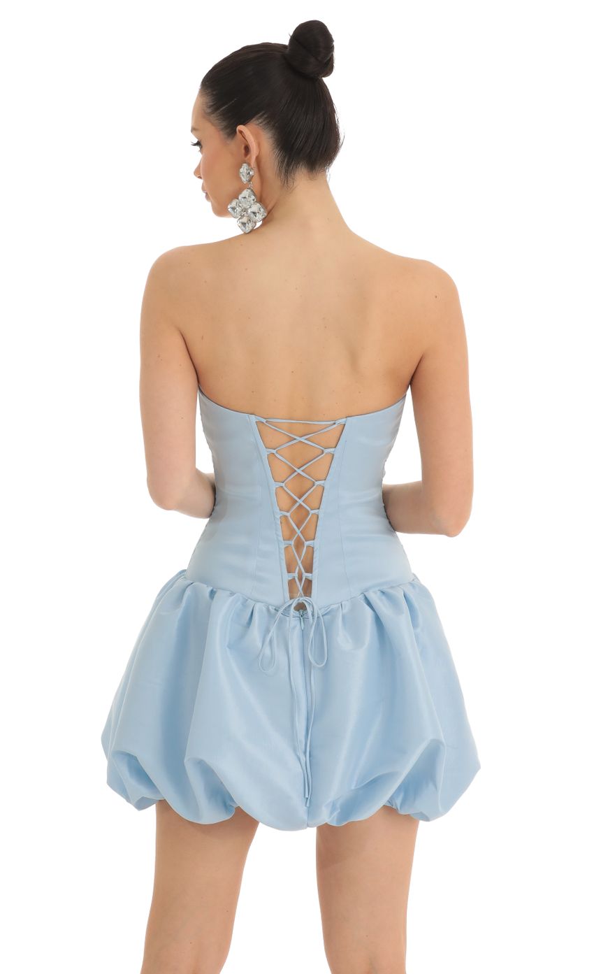Picture Corset Bubble Dress in Blue. Source: https://media-img.lucyinthesky.com/data/Mar23/850xAUTO/fbf6af18-c3a3-4ea4-8360-a65107ad0c2a.jpg